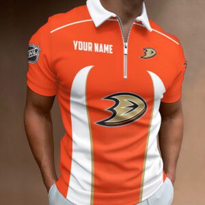 Anaheim Ducks Zipper Polo Shirt
