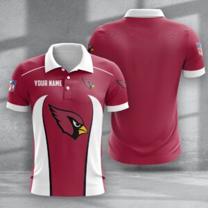 Arizona Cardinals  Zipper Polo Shirt