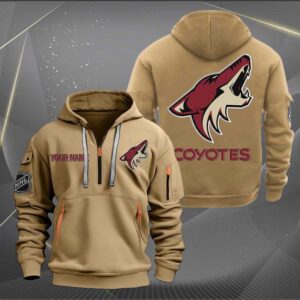 Arizona Coyotes NHL 2024 Personalized Trending Quarter Zip Hoodie