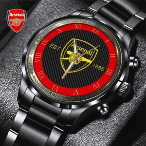 Arsenal Black Stainless Steel Watch GSW1424