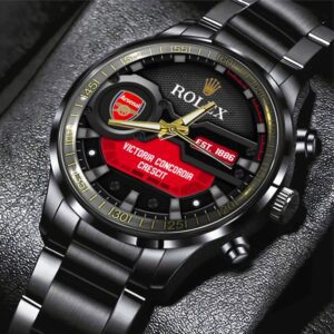 Arsenal x Rolex Black Stainless Steel Watch GSW1289