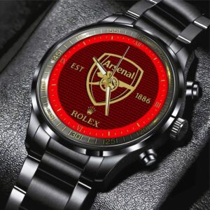 Arsenal x Rolex Black Stainless Steel Watch GSW1368