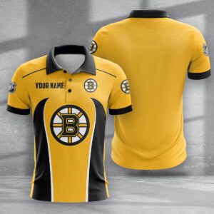 Boston Bruins Zipper Polo Shirt