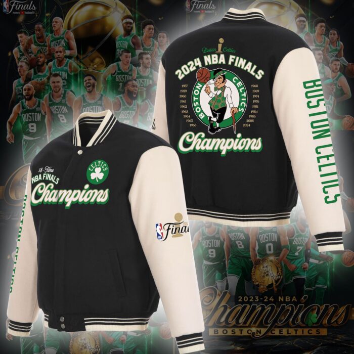Boston Celtics 18-Time NBA Finals Champions Baseball Jacket BCC2007
