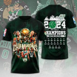 Boston Celtics 18-Time NBA Finals Champions Unisex T-Shirt BCC2015