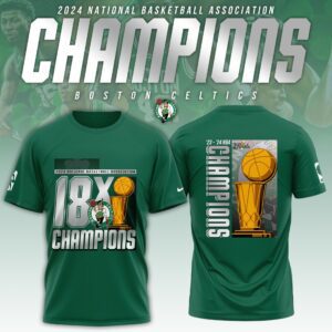 Boston Celtics 18-Time NBA Finals Champions Unisex T-Shirt BCC2018