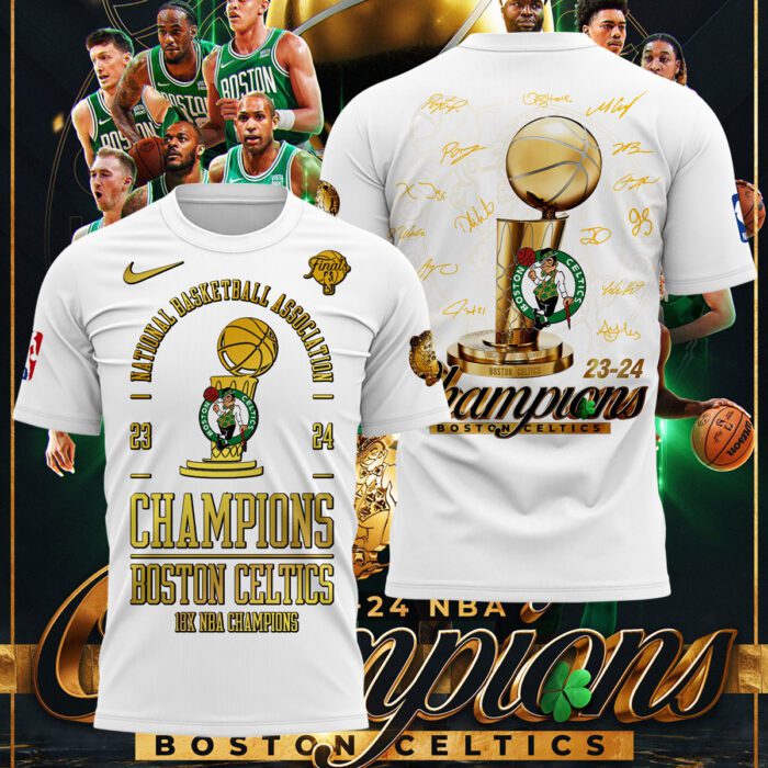 Boston Celtics 18-Time NBA Finals Champions Unisex T-Shirt BCC2022