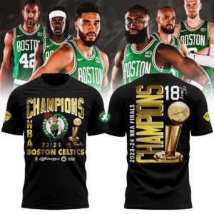 Boston Celtics 18-Time NBA Finals Champions Unisex T-Shirt BCC2023