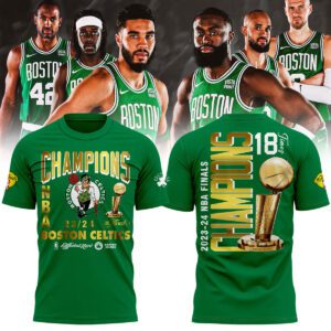 Boston Celtics 18-Time NBA Finals Champions Unisex T-Shirt BCC2024