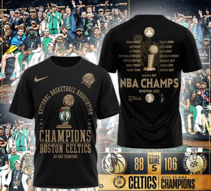 Boston Celtics 18-Time NBA Finals Champions Unisex T-Shirt BCC2026