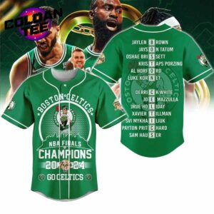 Boston Celtics 2024 NBA Finals Champions Go Celtics Personalized Baseball Jersey WBC1019