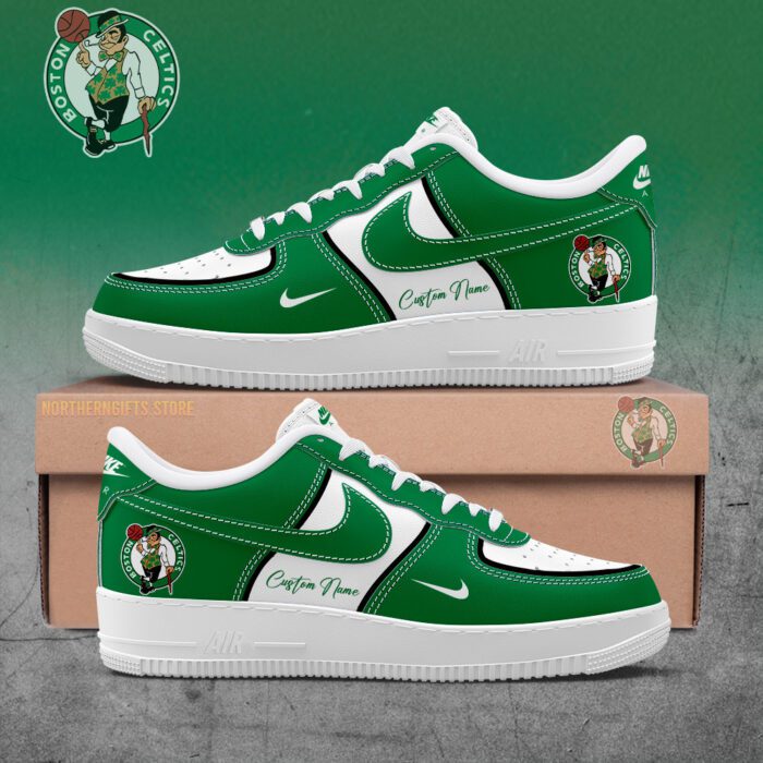 Boston Celtics Air Force 1 Sneakers Custom Name For Fans Limited Shoes AF1 WAF1200