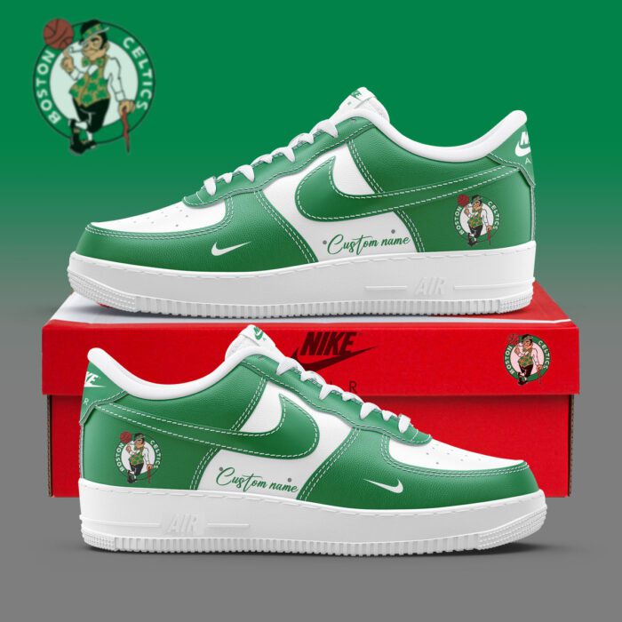 Boston Celtics Air Force 1 Sneakers Custom Name For Fans Limited Shoes AF1 WAF1203