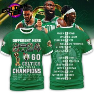Boston Celtics Be Different Here NBA Champions 2024 Boston Proud Unisex T-Shirt WBC1024