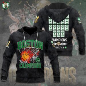 Boston Celtics Winner NBA 2024 Champion Final 3D Unisex Hoodie GBC1001