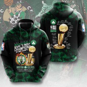 Boston Celtics Winner NBA 2024 Champion Final 3D Unisex Hoodie GBC1003