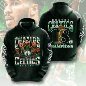 Boston Celtics Winner NBA 2024 Champion Final 3D Unisex Hoodie GBC1006