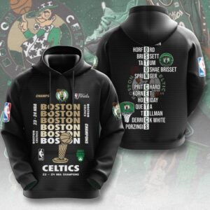 Boston Celtics Winner NBA 2024 Champion Final 3D Unisex Hoodie GBC1025