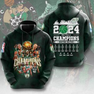 Boston Celtics Winner NBA 2024 Champion Final 3D Unisex Hoodie GBC1027