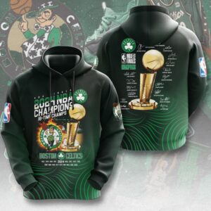 Boston Celtics Winner NBA 2024 Champion Final 3D Unisex Hoodie GBC1029