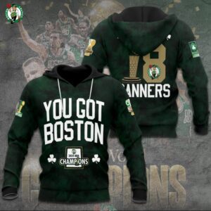 Boston Celtics Winner NBA 2024 Champion Final 3D Unisex Hoodie GBC1040