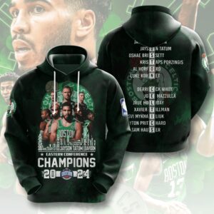 Boston Celtics Winner NBA 2024 Champion Final 3D Unisex Hoodie GBC1069