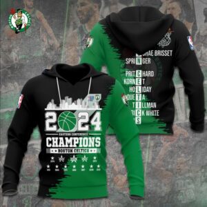 Boston Celtics Winner NBA 2024 Champion Final 3D Unisex Hoodie GBC1074