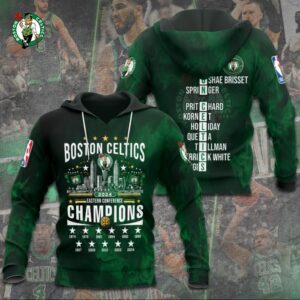 Boston Celtics Winner NBA 2024 Champion Final 3D Unisex Hoodie GBC1080
