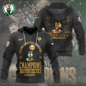 Boston Celtics Winner NBA 2024 Champion Final 3D Zip Hoodie GBC1093