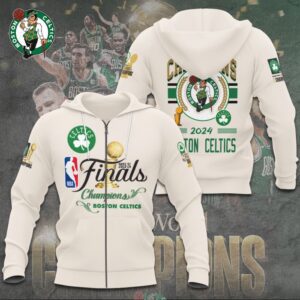 Boston Celtics Winner NBA 2024 Champion Final 3D Zip Hoodie GBC1096