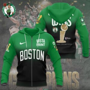 Boston Celtics Winner NBA 2024 Champion Final 3D Zip Hoodie GBC1097