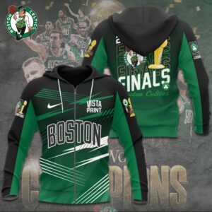 Boston Celtics Winner NBA 2024 Champion Final 3D Zip Hoodie GBC1099