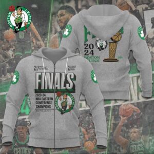 Boston Celtics Winner NBA 2024 Champion Final 3D Zip Hoodie GBC1103