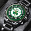 Boston Celtics Winner NBA 2024 Champion Final Black Stainless Steel Watch GBC1233