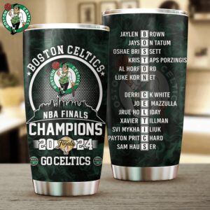 Boston Celtics Winner NBA 2024 Champion Final Tumbler Cup GBC1198