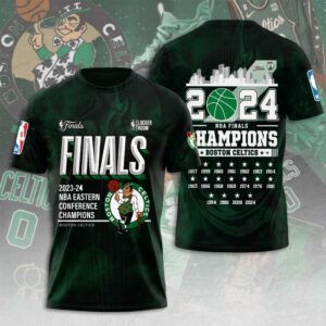 Boston Celtics Winner NBA 2024 Champion Final Unisex Performance T-Shirt GBC1243