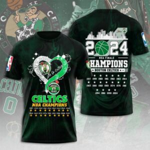 Boston Celtics Winner NBA 2024 Champion Final Unisex Performance T-Shirt GBC1269