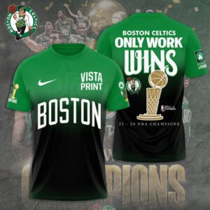 Boston Celtics Winner NBA 2024 Champion Final Unisex Performance T-Shirt GBC1274