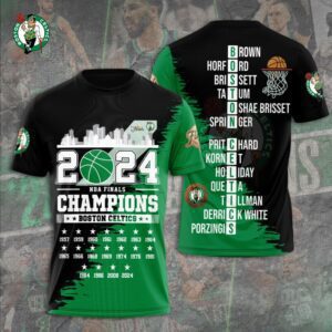 Boston Celtics Winner NBA 2024 Champion Final Unisex Performance T-Shirt GBC1290