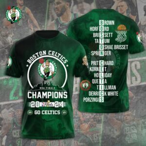 Boston Celtics Winner NBA 2024 Champion Final Unisex Performance T-Shirt GBC1296