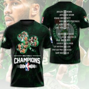 Boston Celtics Winner NBA 2024 Champion Final Unisex Performance T-Shirt GBC1298
