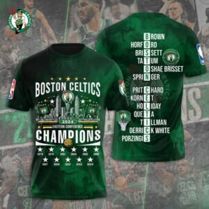 Boston Celtics Winner NBA 2024 Champion Final Unisex Performance T-Shirt GBC1321