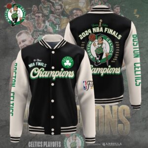 Boston Celtics Winner NBA 2024 Champion Final Varsity Jacket Baseball Button Jacket GBC1110