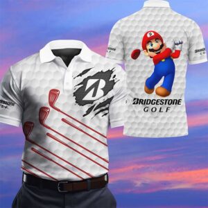 Bridgestone Mario Personalized Golf Polo Shirt