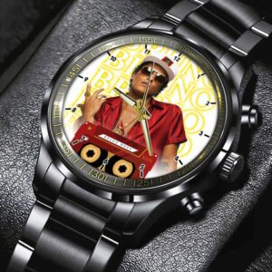 Bruno Mars Black Stainless Steel Watch GSW1374