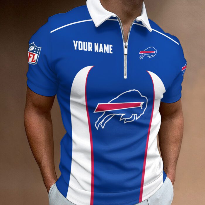 Buffalo Bills Zipper Polo Shirt