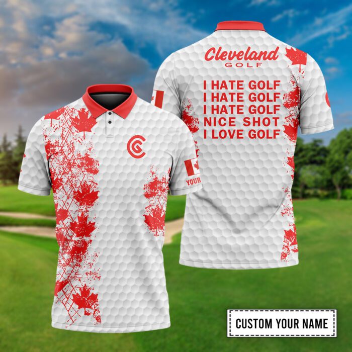 Cleveland Golf X Canada Personalized Polo Shirt