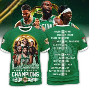 Congratulations Boston Celtics NBA Champions 2024 Unisex T-Shirt WBC1029