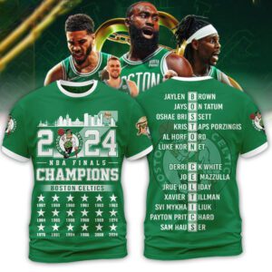 Congratulations Boston Celtics NBA Champions 2024 Unisex T-Shirt WBC1030