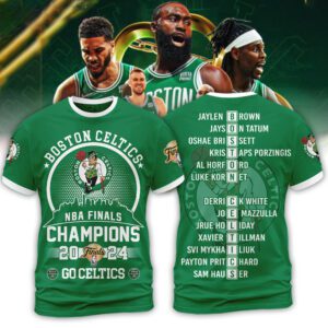 Congratulations Boston Celtics NBA Champions 2024 Unisex T-Shirt WBC1032